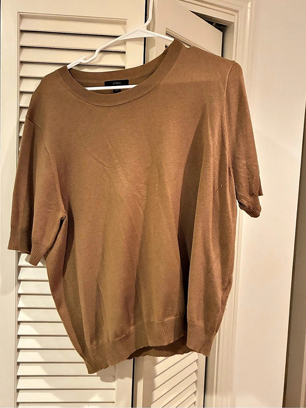 J.CREW Brown Short Sleeve Tee XXL Like New